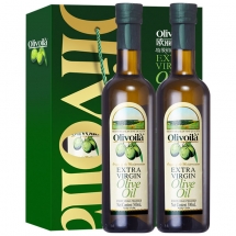欧丽薇兰olive 特级初榨橄榄油礼盒装 粮油植物油送礼佳品组合装500mlX2瓶